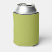 Moderne Minimalistische Serif Chartreuse Limoengro Blikjeskoeler (Blikje Achterkant)