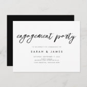 Moderne minimalistische servicepartij briefkaart (Voorkant / Achterkant)