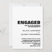 Moderne minimalistische servicepartij kaart (Voorkant)