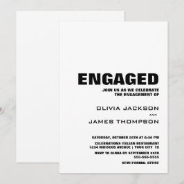 Moderne minimalistische servicepartij kaart