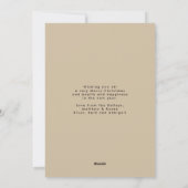 Moderne minimalistische Six Photo Collage Holiday  Feestdagenkaart (Achterkant)