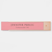 Moderne minimalistische Sjabloon Elegant Charisma  Deurbordje (Voorkant)