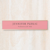 Moderne minimalistische Sjabloon Elegant Charisma  Deurbordje (Voorkant)