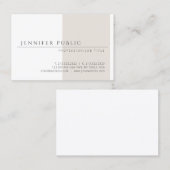 Moderne, minimalistische Sjabloon elegant eenvoudi Visitekaartje (Voorkant / Achterkant)