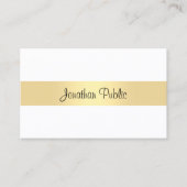 Moderne minimalistische Sjabloon kalligrafie Scrip Visitekaartje (Voorkant)