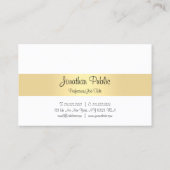 Moderne minimalistische Sjabloon kalligrafie Scrip Visitekaartje (Achterkant)