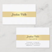 Moderne minimalistische Sjabloon kalligrafie Scrip Visitekaartje (Voorkant / Achterkant)