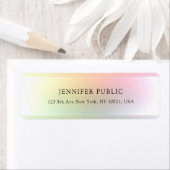 Moderne minimalistische Sjabloon kleurrijk Etiket (Insitu)