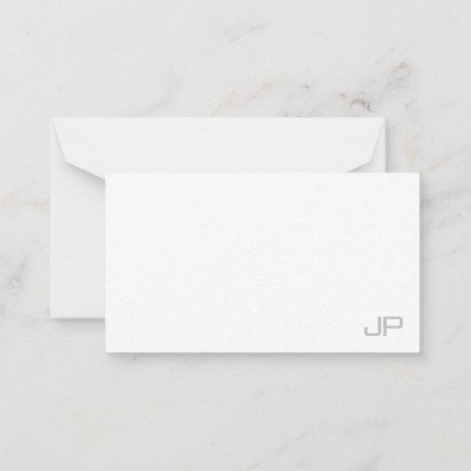 Moderne minimalistische Sjabloon Monogram Eenvoudi (Achterkant)