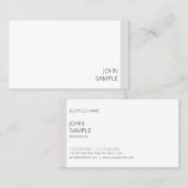 Moderne minimalistische Sjabloon Professional Visitekaartje (Voorkant / Achterkant)