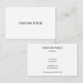 Moderne minimalistische Sjabloon Professional Visitekaartje (Voorkant / Achterkant)