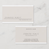 Moderne minimalistische Sjabloon Professional Visitekaartje (Voorkant / Achterkant)