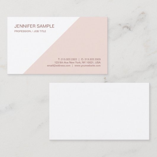 Moderne minimalistische Sjabloon Professional Visitekaartje (Voorkant / Achterkant)