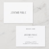 Moderne minimalistische Sjabloon Professioneel Ele Visitekaartje (Voorkant / Achterkant)