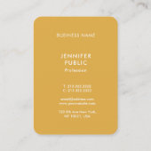 Moderne minimalistische Sjabloon trendkleuren chiq Visitekaartje (Achterkant)