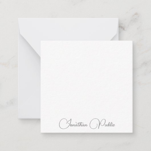 Moderne Minimalistische Sjabloon van de Namen van (Voorkant)