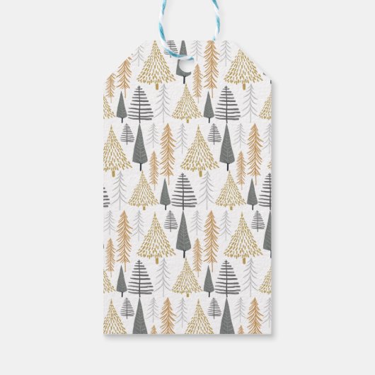 moderne , minimalistische sjabloon van het kerst - cadeaulabel (Achterkant)