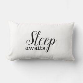 Moderne minimalistische slaapstand wacht op Geo Kussen