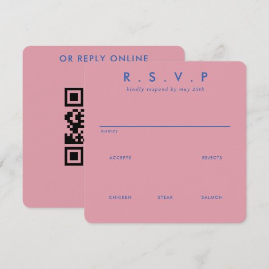 Moderne minimalistische slanke eenvoudige bruiloft (Voorkant / Achterkant)