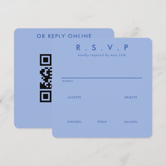 Moderne minimalistische slanke eenvoudige bruiloft (Voorkant / Achterkant)