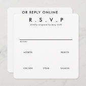 Moderne minimalistische slanke eenvoudige bruiloft (Voorkant / Achterkant)