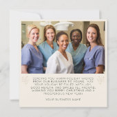 Moderne minimalistische Small Business Logo Feestdagenkaart (Achterkant)