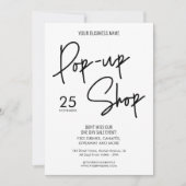 Moderne minimalistische Small Business Pop-up Shop Kaart (Voorkant)