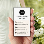 Moderne minimalistische social media website Logo Visitekaartje