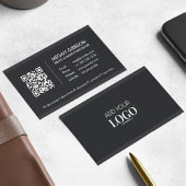 Moderne minimalistische sociale media QR-code Logo Visitekaartje