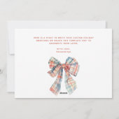 Moderne minimalistische speelboog foto kerst feestdagenkaart (Achterkant)