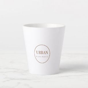 Moderne Minimalistische Stedelijke Typografie Latt Latte Mok