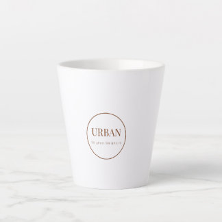 Moderne Minimalistische Stedelijke Typografie Latt Latte Mok