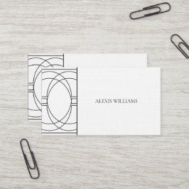 Moderne Minimalistische Stedelijke Zakelijke Lette Visitekaartje