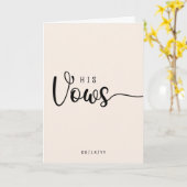 Moderne minimalistische stemkaart kaart (Gele Bloem)