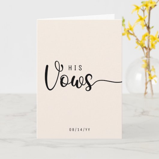 Moderne minimalistische stemkaart kaart (Gele Bloem)