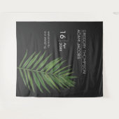 Moderne Minimalistische Sterrenhemel & Strand Palm Wandkleed (Voorkant (horizontaal))