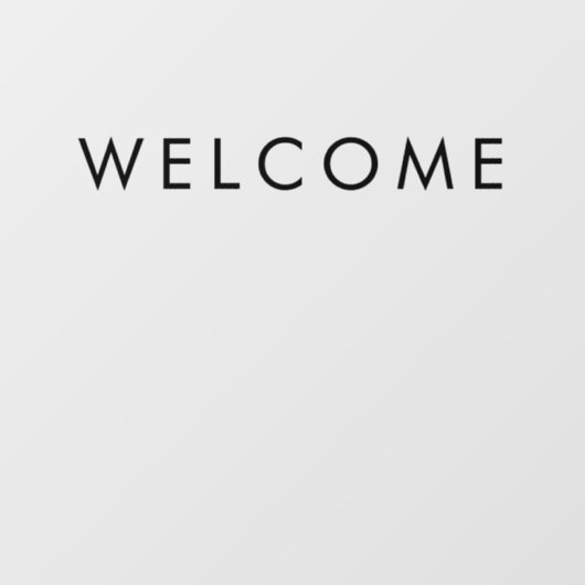 Moderne minimalistische Sticker voor welkomstteken (Vel)