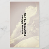 Moderne minimalistische stijl kapper flyer (Achterkant)