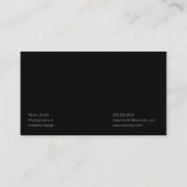 Moderne minimalistische stijlvolle en trendy profe visitekaartje (Achterkant)