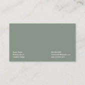 Moderne minimalistische stijlvolle en trendy profe visitekaartje (Achterkant)