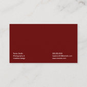 Moderne minimalistische stijlvolle en trendy profe visitekaartje (Achterkant)