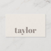 Moderne minimalistische stijlvolle en trendy profe visitekaartje (Voorkant)