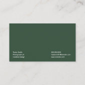 Moderne minimalistische stijlvolle en trendy profe visitekaartje (Achterkant)
