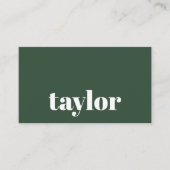 Moderne minimalistische stijlvolle en trendy profe visitekaartje (Voorkant)