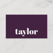 Moderne minimalistische stijlvolle en trendy profe visitekaartje (Voorkant)