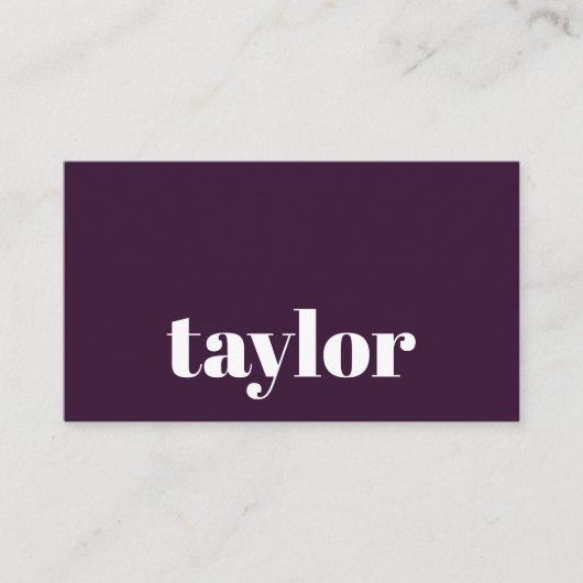 Moderne minimalistische stijlvolle en trendy profe visitekaartje (Voorkant)