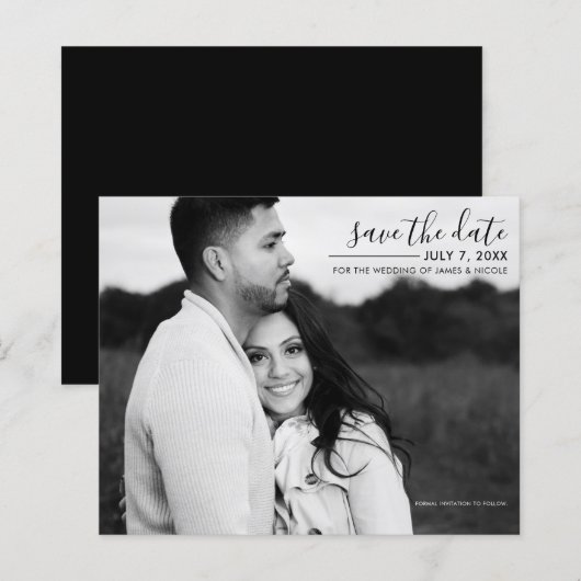 Moderne Minimalistische Stijlvolle Foto Save the D (Voorkant / Achterkant)