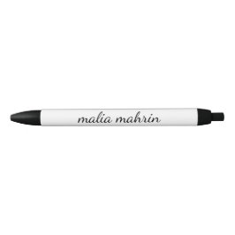 Moderne Minimalistische Stijlvolle Monogram Ontwer Zwarte Inkt Pen