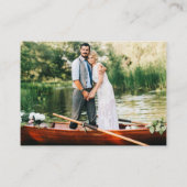 Moderne, minimalistische, stijlvolle QR-fotobruilo Informatiekaartje (Achterkant)