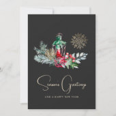 Moderne Minimalistische Stijlvolle Script Prettig Feestdagenkaart (Voorkant)